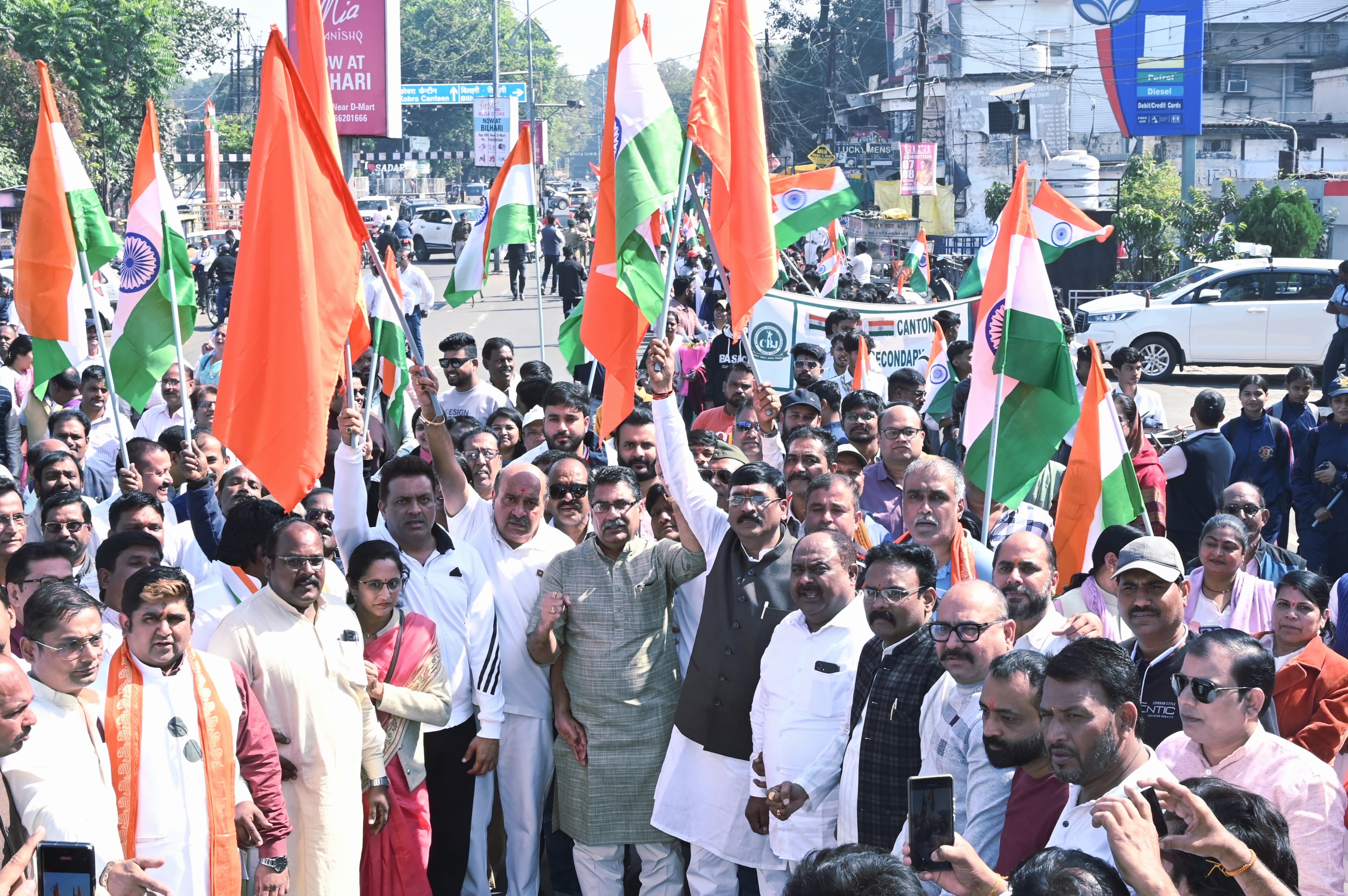 लौह पुरुष सरदार वल्लभ भाई पटेल की 150 वें जयंती वर्ष के अवसर पर भाजपा ने किया यूनिटी मार्च@150 का आयोजन