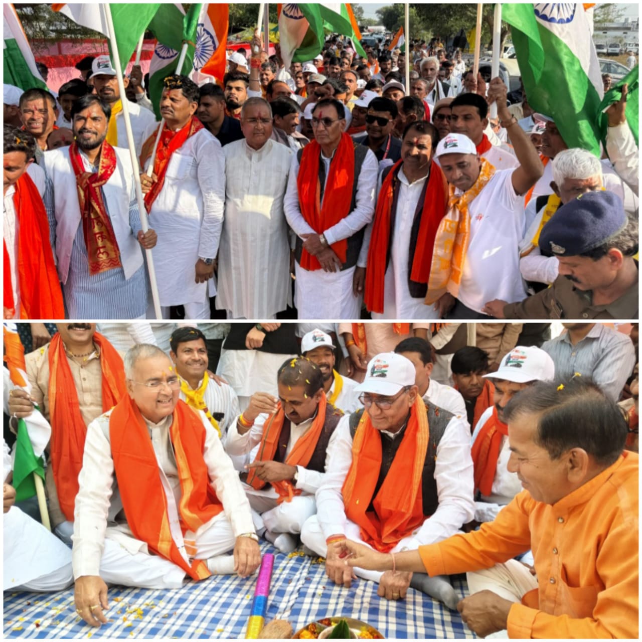 एकता पदयात्रा, सात करोड़ रुपए से अधिक का भूमिपूजन