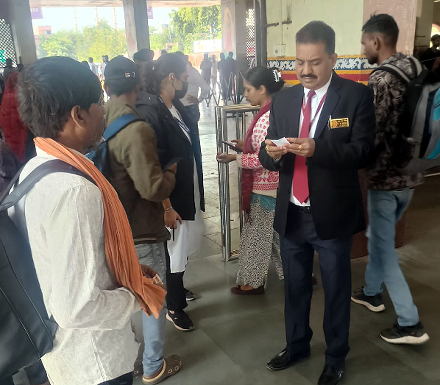कोटा मंडल में अक्टूबर माह के दौरान टिकट जांच से रेलवे को 2 करोड़ 37 लाख रुपये का राजस्व