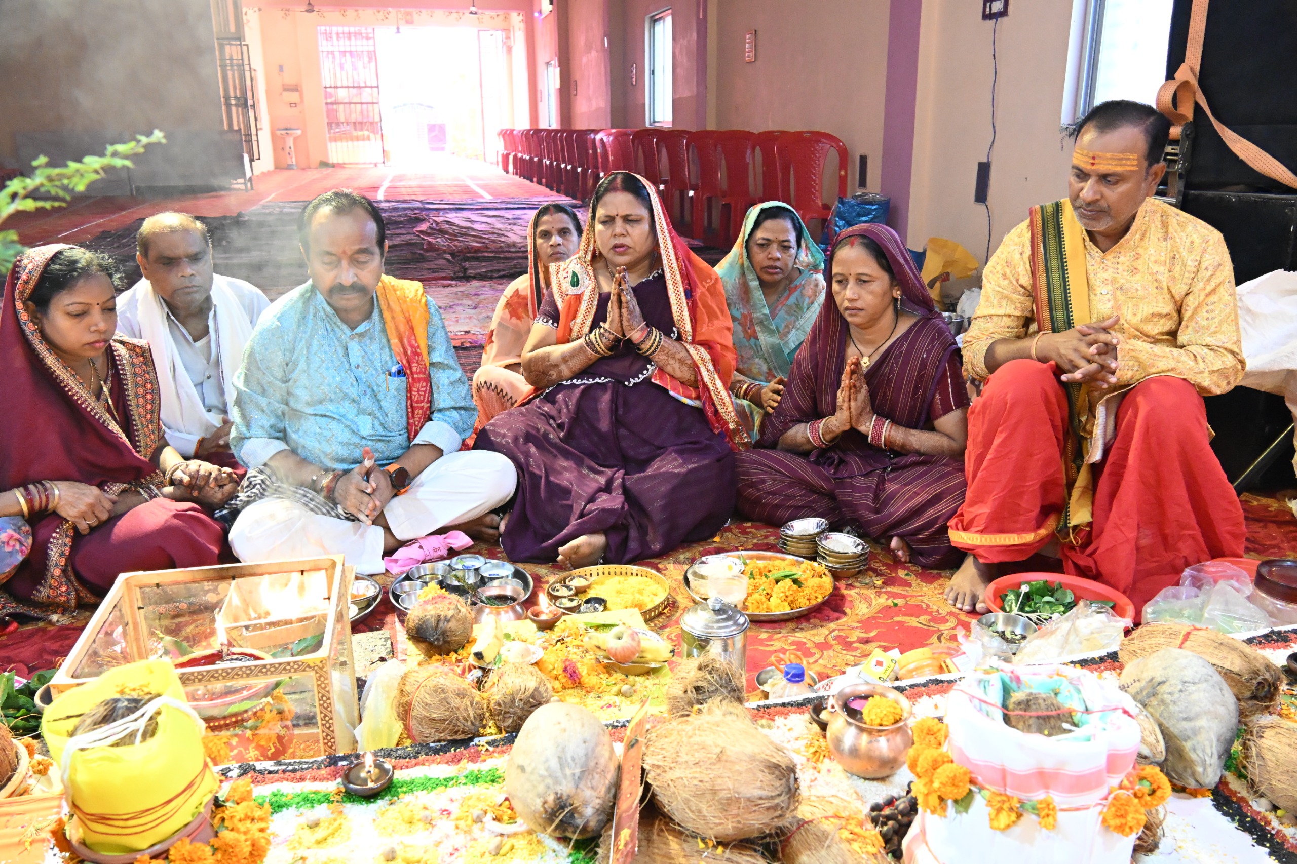 अन्नपूर्णा सदन में संगीतमय श्री शिव महापुराण कथा का हो रहा आयोजन।