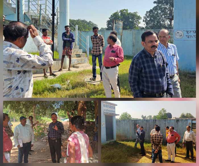 प्रमुख अभियंता ने जल जीवन मिशन के कार्यों का निरीक्षण