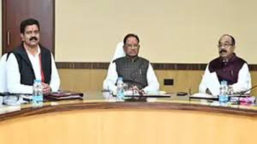 मुख्यमंत्री साय मंत्रिपरिषद की  बैठक फाइल फाेटाे