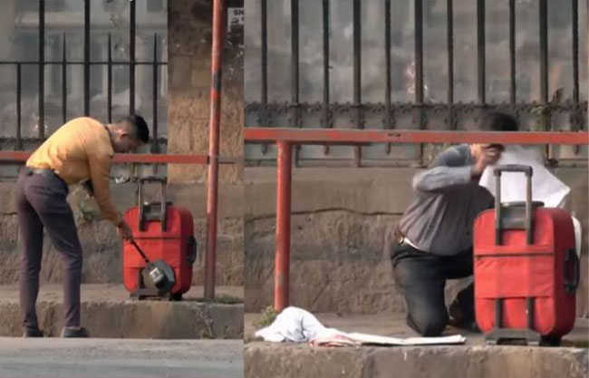 फोटो: छत्रपति शिवाजी महाराज टर्मिनस के पास मिली लावारिश बैग