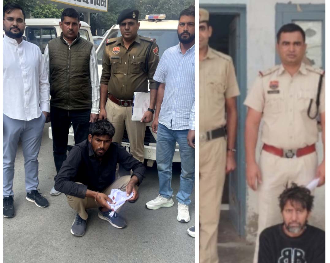 पकड़े गए नशा तस्कर।