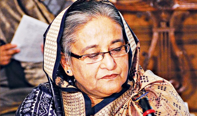 बांग्लादेश की अपदस्थ प्रधानमंत्री शेख हसीना। फोटो - द डेली स्टार बांग्लादेश की अपदस्थ प्रधानमंत्री शेख हसीना। फोटो - द डेली स्टार