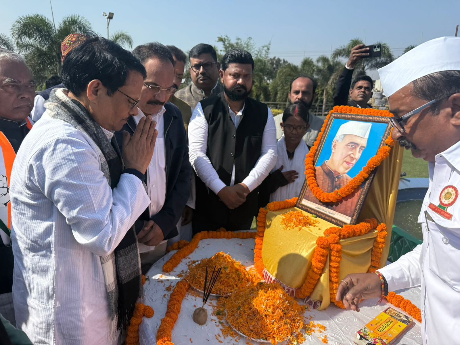 कार्यक्रम में प्रेदश अध्‍यक्ष केशव महतो कमलेश