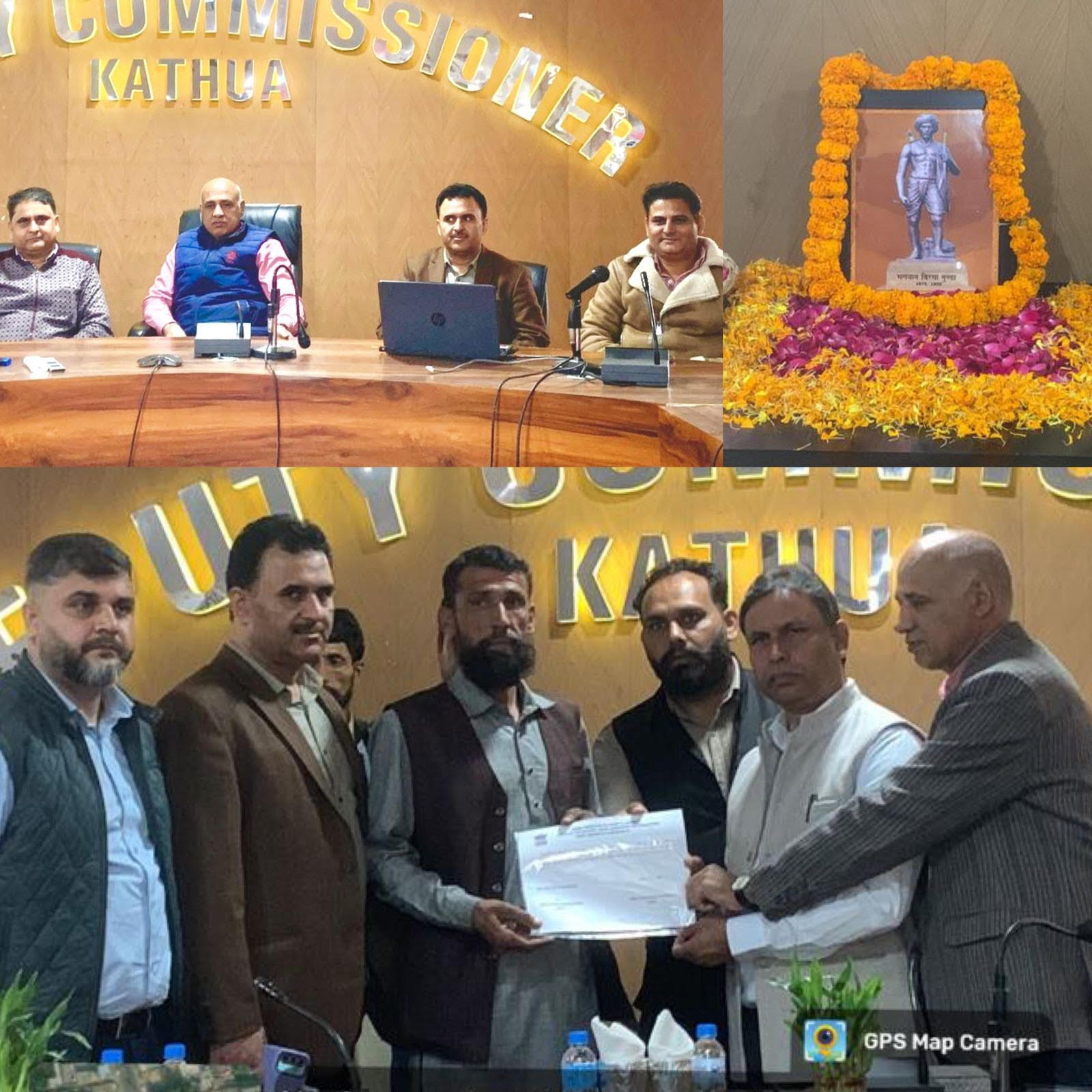 Kathua District Administration celebrates Janjatiya Gaurav Divas, pays floral tribute to Bhagwan Birsa Munda Kathua District Administration celebrates Janjatiya Gaurav Divas, pays floral tribute to Bhagwan Birsa Munda