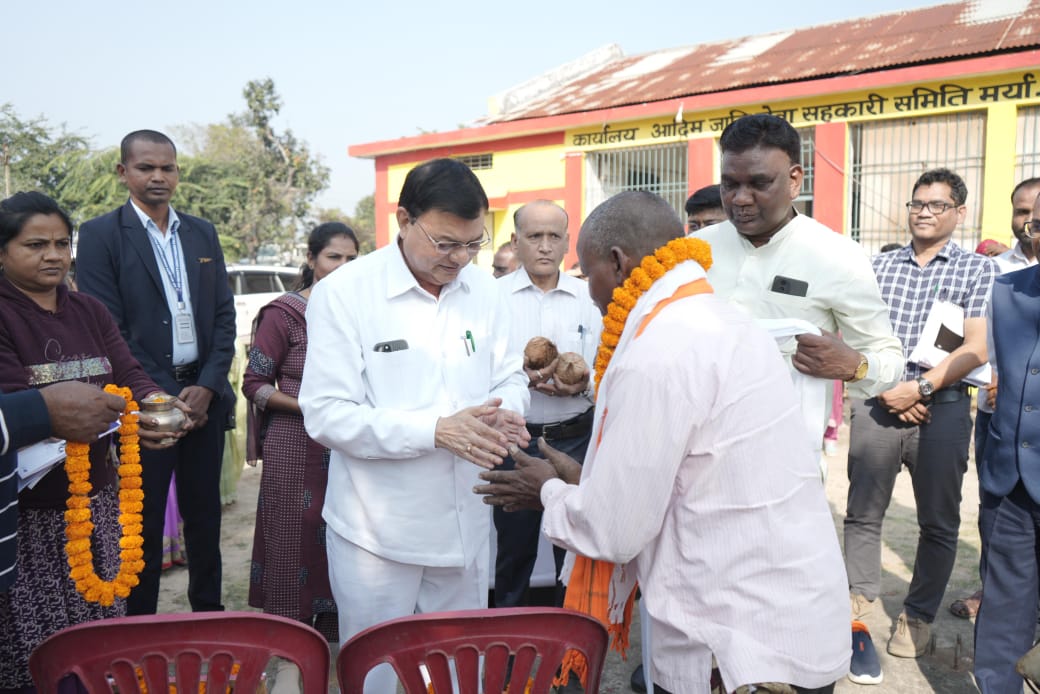 कोरबा जिले में समर्थन मूल्य पर धान खरीदी का शुभारंभ, कैबिनेट मंत्री लखन लाल देवांगन ने की प्रक्रिया की शुरुआत