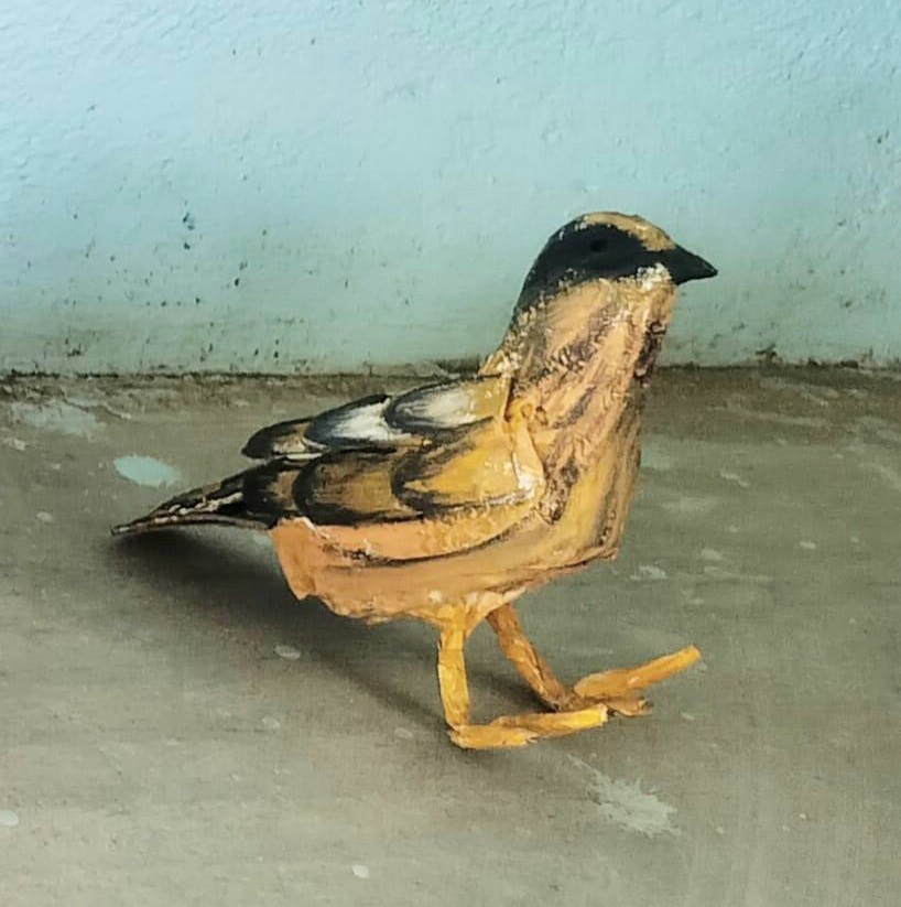 छात्र हविष स्वप्निल कुडू की इस कृति को प्रथम स्थान मिला।