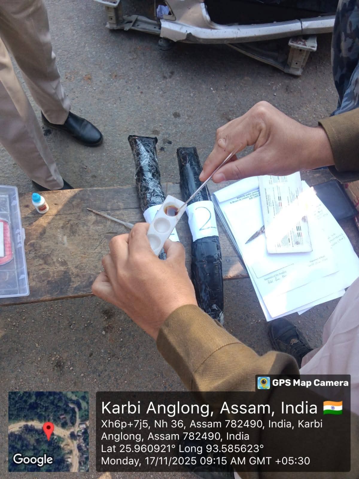 बरामद की गई नशीला पदार्थ