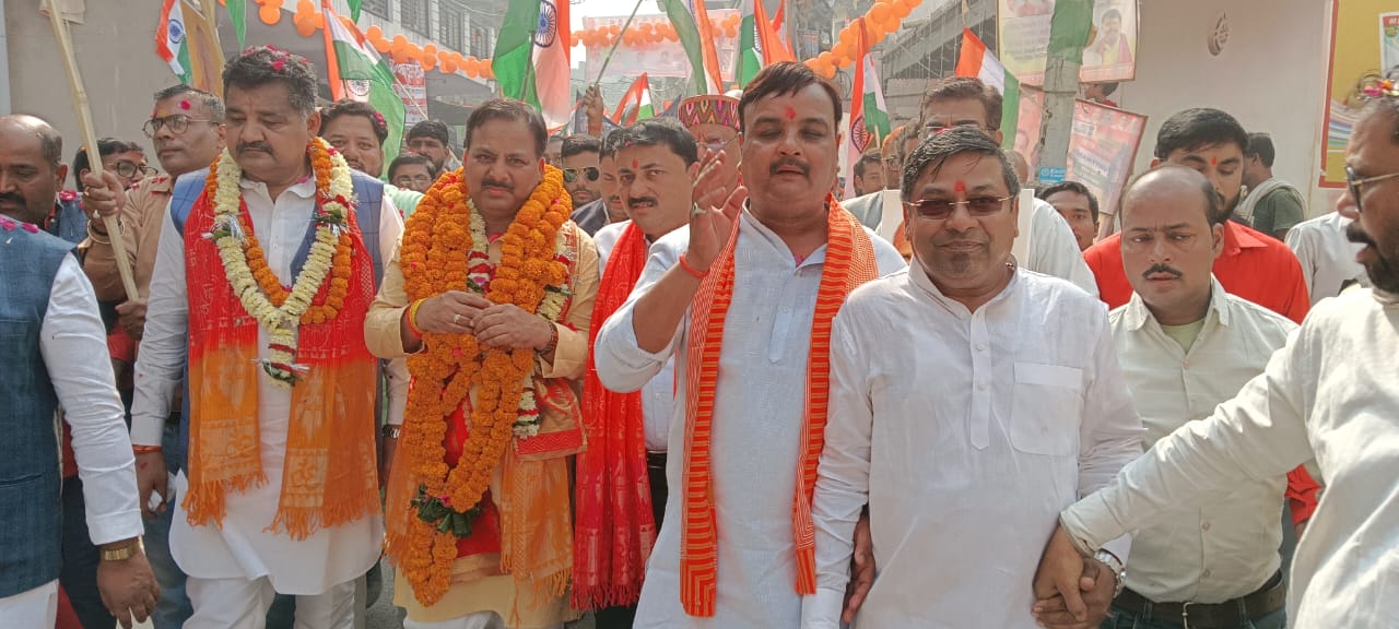 सरदार वल्लभ भाई पटेल की 150वीं  जयंती पर भारतीय जनता पार्टी द्वारा निकाली गई एकता यात्रा