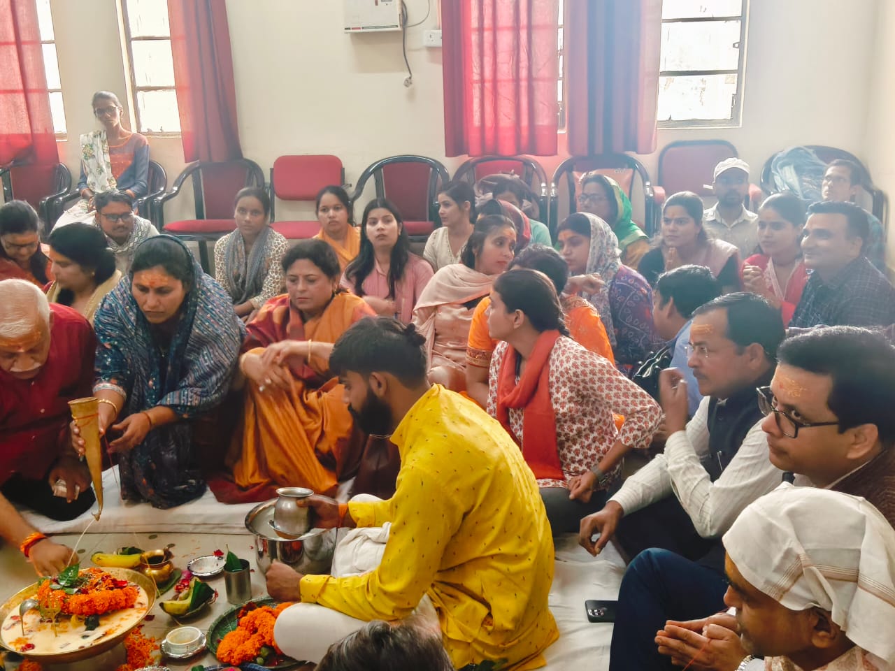 संस्कृत एवं प्राकृत भाषा विभाग द्वारा रुद्राभिषेक का आयोजन*