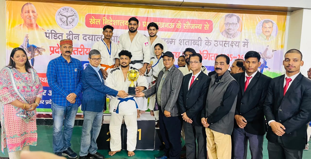 पंडित दीनदयाल उपाध्याय जूडो प्रतियोगिता‌ में मुरादाबाद मंडल की टीम उप विजेता