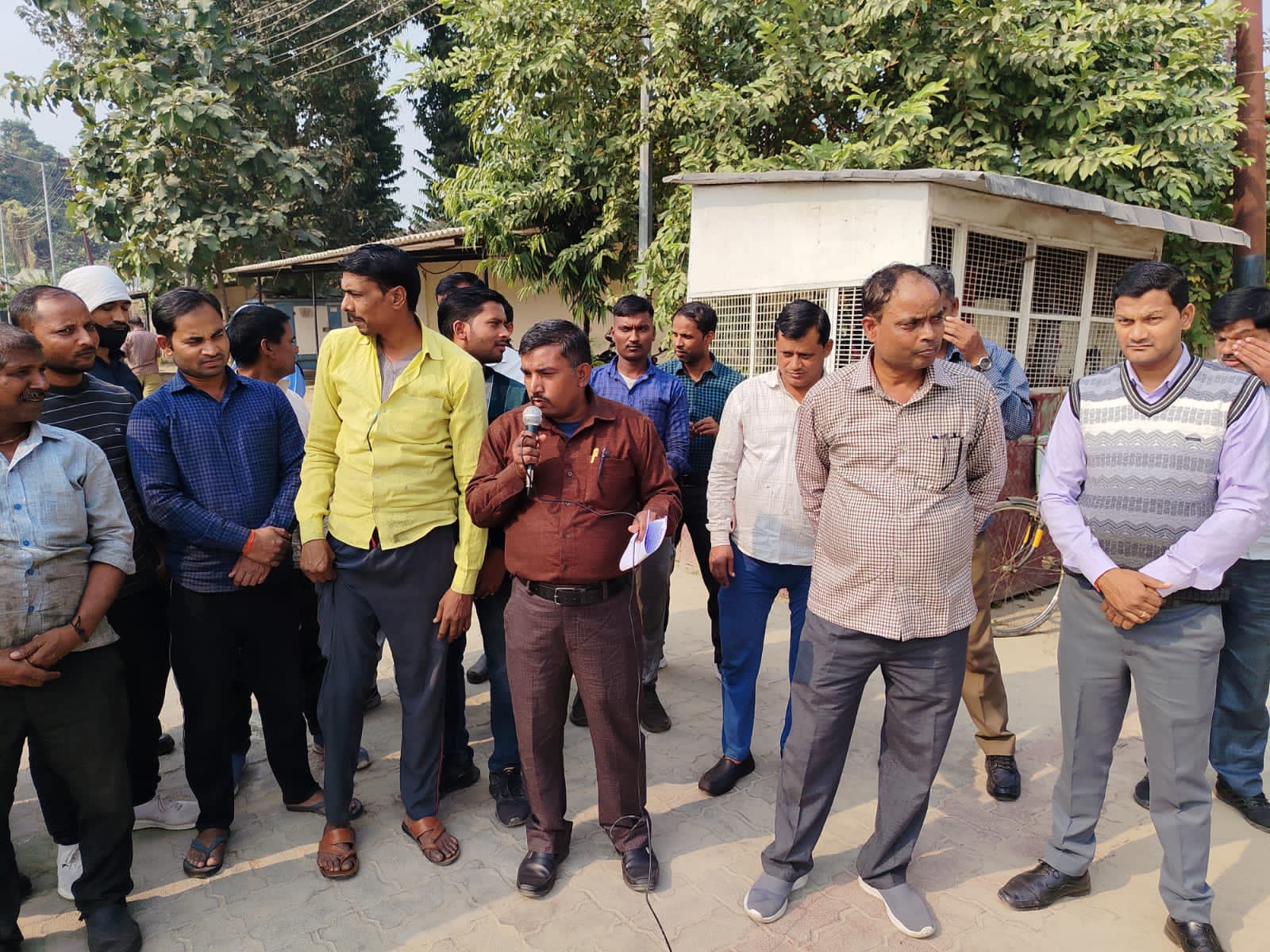 रोडवेज कर्मचारी संयुक्त परिषद ने किया गेट मीटिंग का आयोजन*