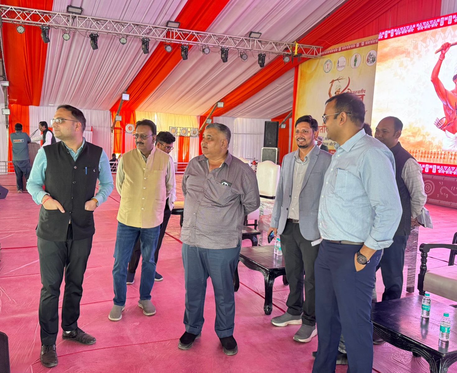 राष्ट्रपति द्रौपदी मुर्मु आगमन की तैयारी