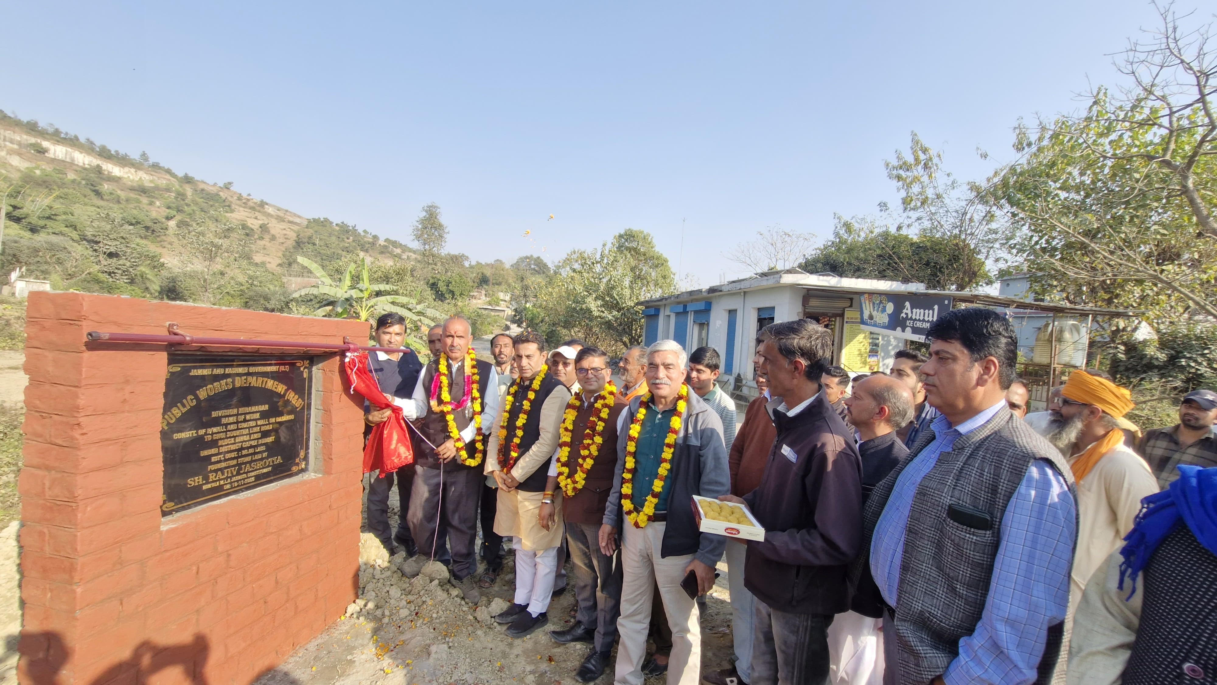 Jasrotia inaugurated several development projects worth Rs 1.36 crore in Dinga Amb block. Jasrotia inaugurated several development projects worth Rs 1.36 crore in Dinga Amb block.