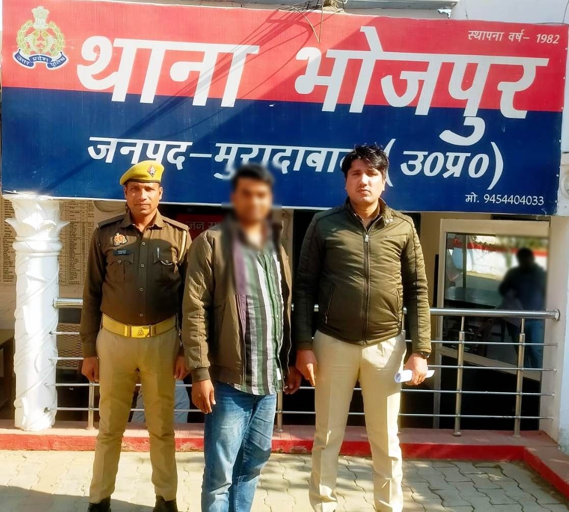 गैंगस्टर एक्ट का आरोपित जुनैद पुलिस गिरफ्त में।