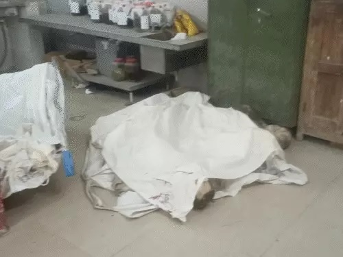 तीन मजदूरों की मौके पर ही मौत।