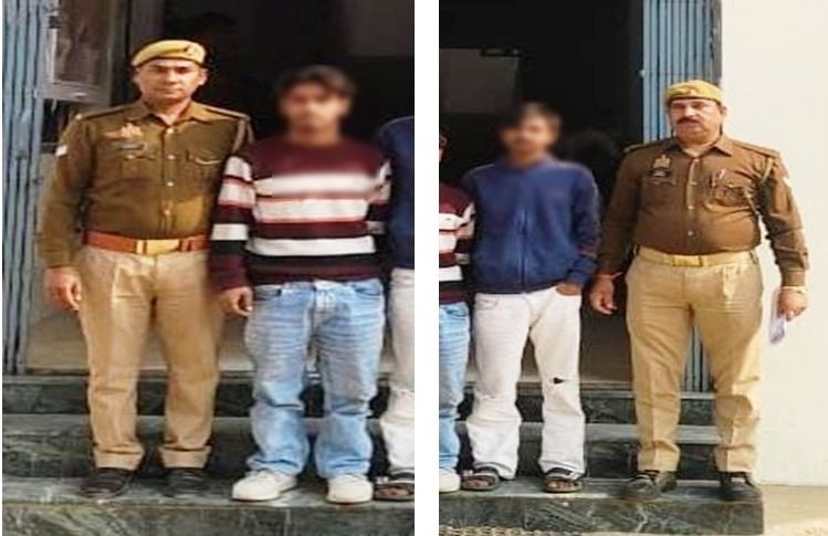 एक-एक किलो चरस के साथ पकड़े गए दो चरस तस्कर हारिश और मन्नान पुलिस गिरफ्त में।