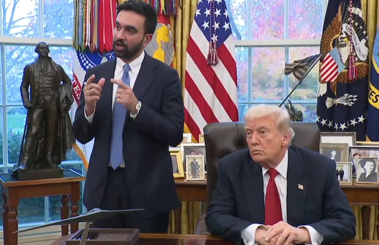 व्हाइट हाउस में अमेरिकी राष्ट्रपति ट्रंप और न्यूयॉर्क के नवनिर्वाचित मेयर ममदानी की मुलाकात