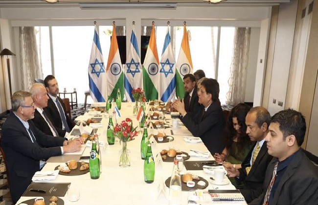 इजराइल के अपने आधिकारिक दौरे के दौरान पीयूष गोयल