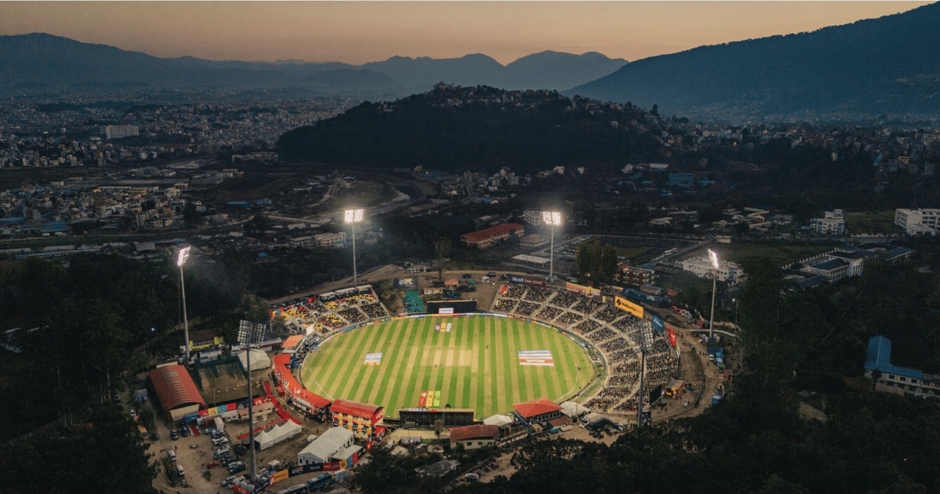 नेपाल का क्रिकेट ग्राउंड जहां एन पी एल का खेल हो रहा