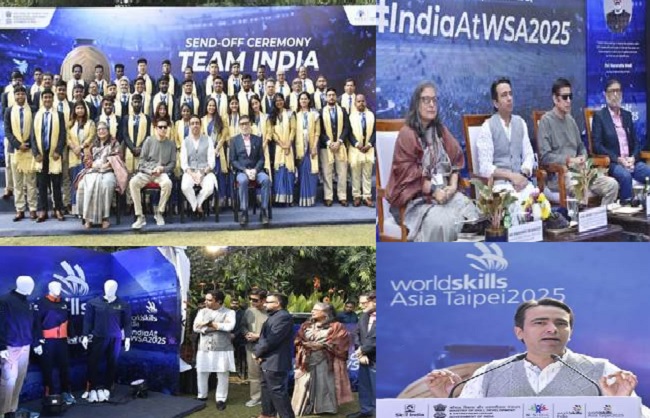 जयंत चौधरी ने विश्व कौशल एशिया प्रतियोगिता 2025 के 23 सदस्यीय दल को किया रवाना