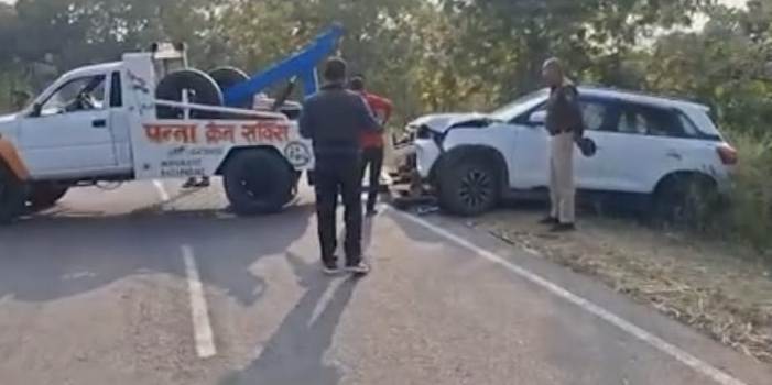 एक्‍सीडेंट स्‍थल का दृश्‍य