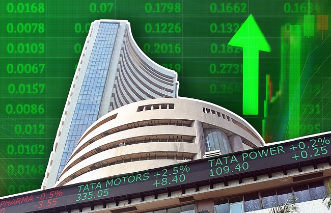 शेयर बाजार के लोगो का प्रतीकात्‍मक चित्र