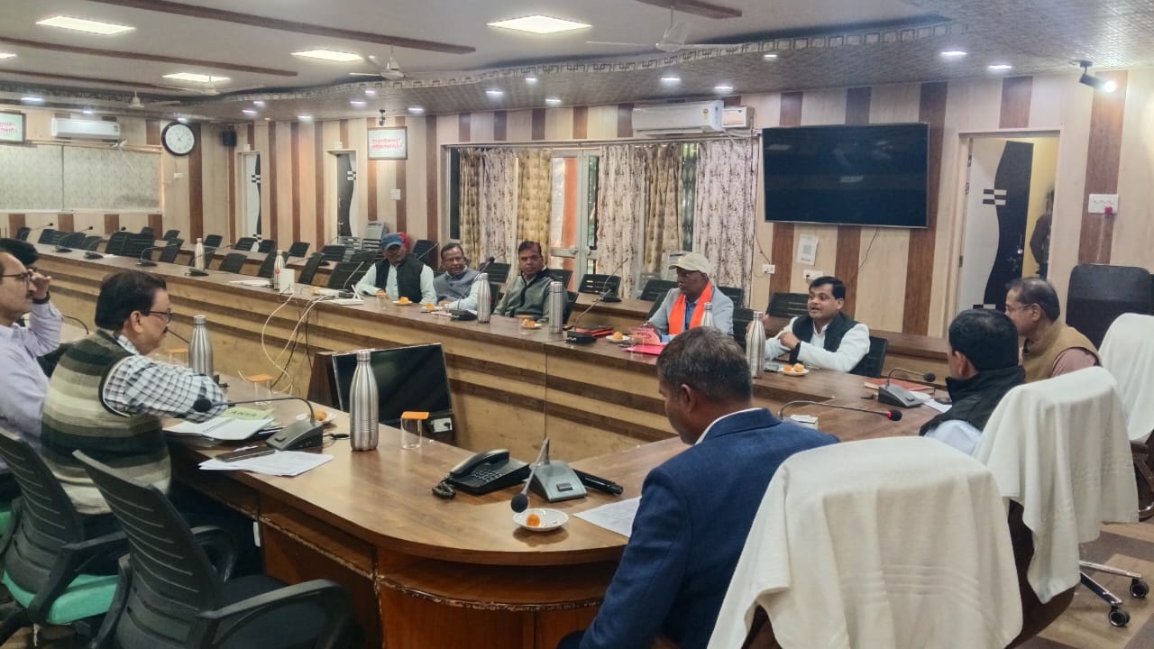 फोटो - राजनीतिक दलों के साथ बैठक करते DM