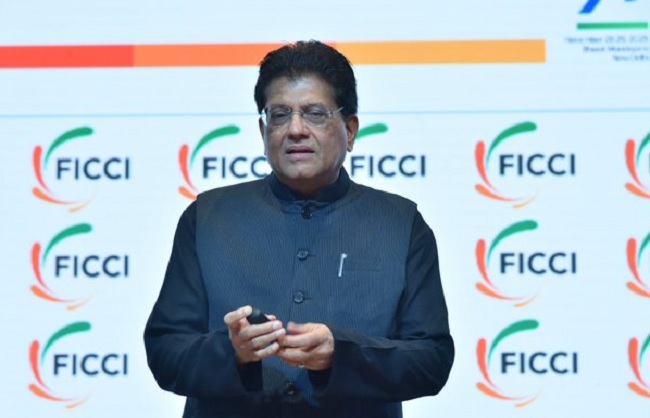 फिक्की की 98वीं सालाना आम बैठक को संबोधित करते हुए पीयूष गोयल