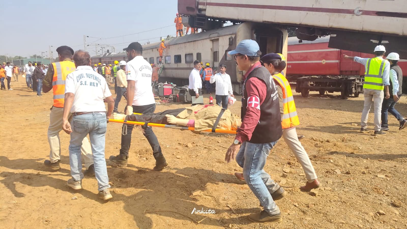 खड़गपुर मंडल की मॉक आपदा प्रबंधन एक्सरसाइज खड़गपुर मंडल की मॉक आपदा प्रबंधन एक्सरसाइज