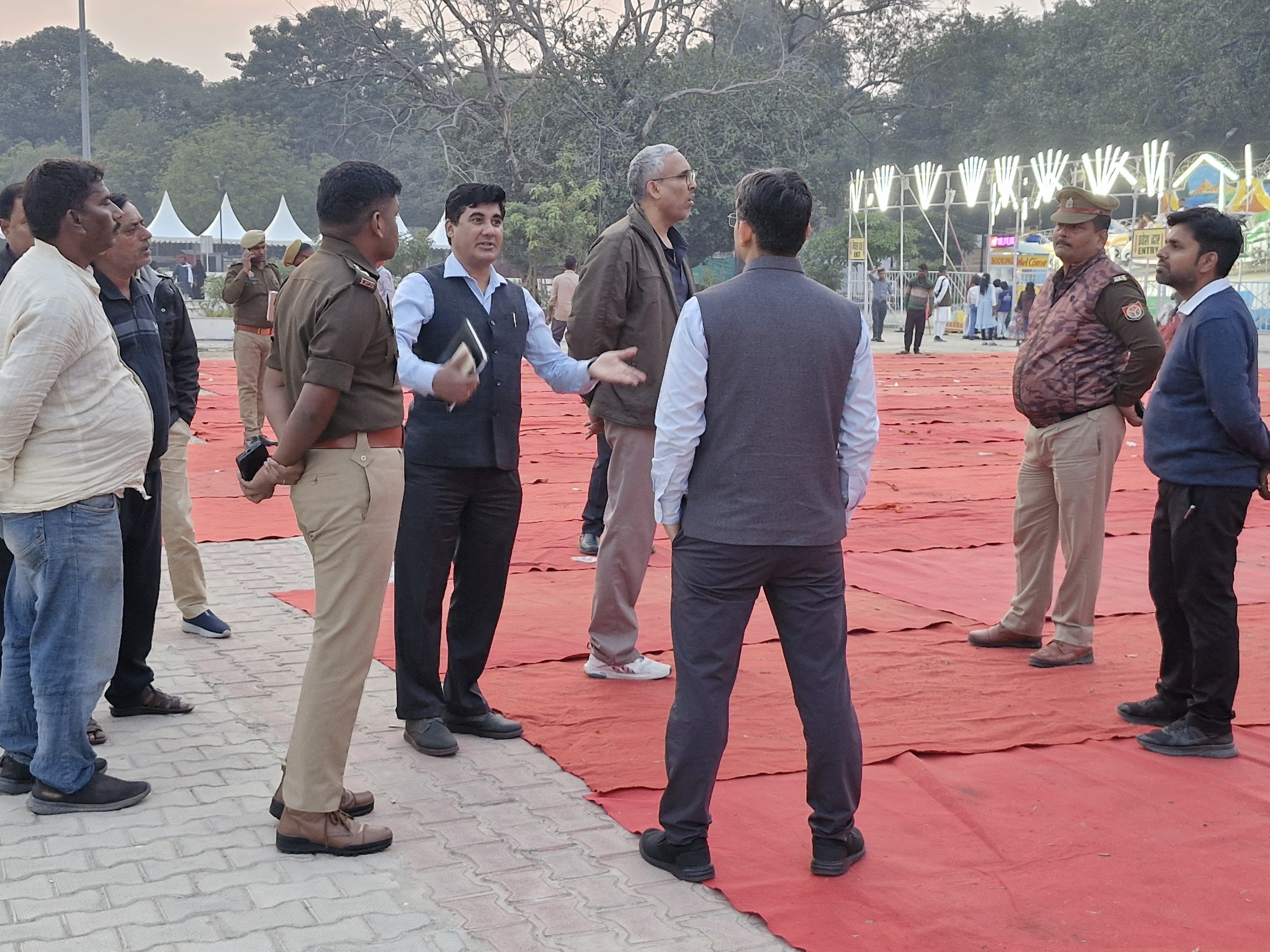 नमोघाट पर जिलाधिकारी