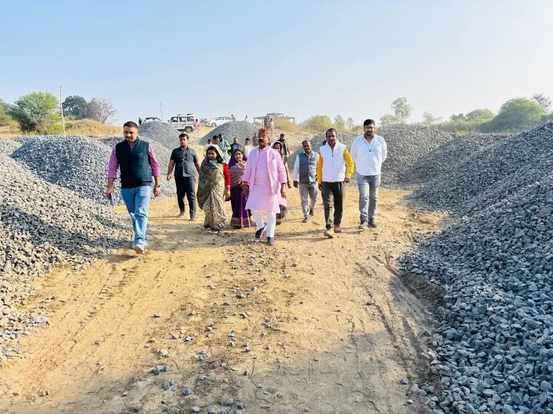 विकास कार्यों का निरीक्षण