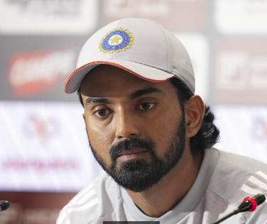 रांची में प्रेस कॉन्फ्रेंस में के एल राहुल