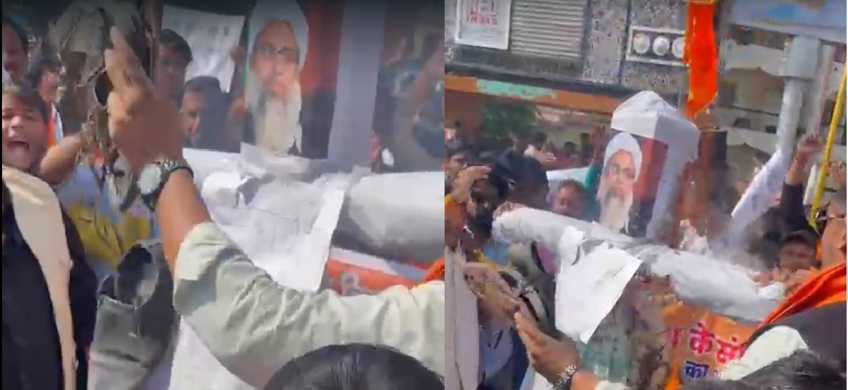 विहिप ने किया भोपाल में मौलाना मदनी का विरोध