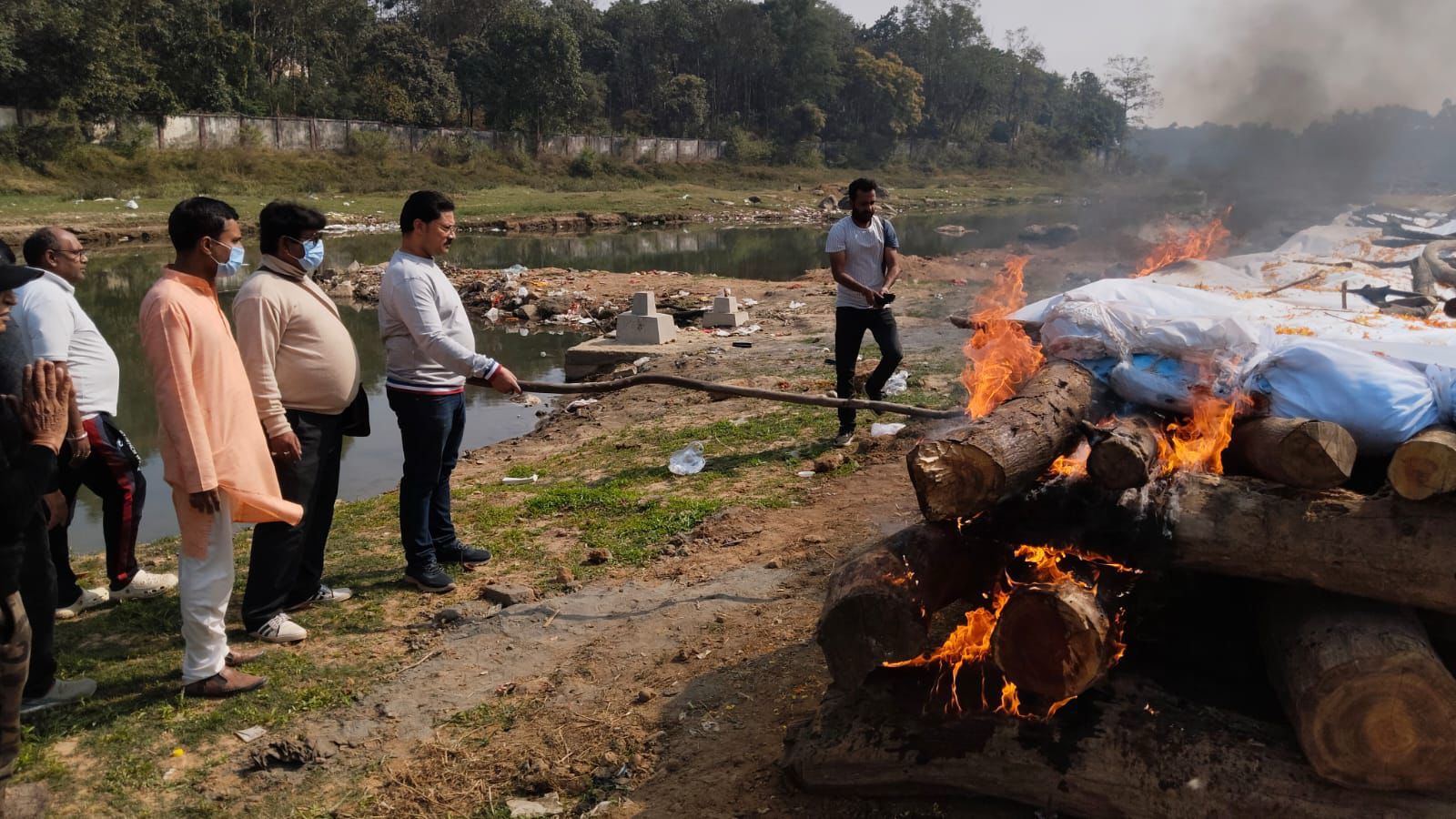 अंतिम संस्कार की तस्वीर