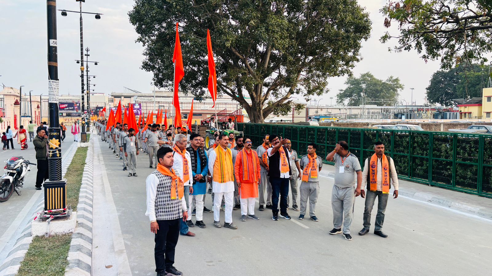 राम जन्मभूमि तक बजरंग दल ने शौर्य संचलन निकाला