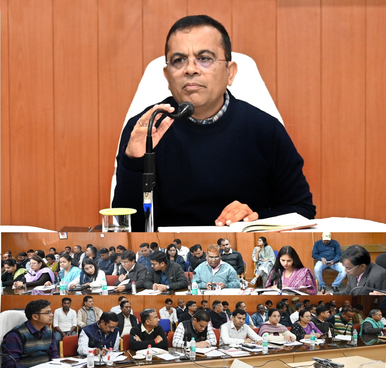 कलेक्टर की साप्ताहिक समय सीमा की बैठक