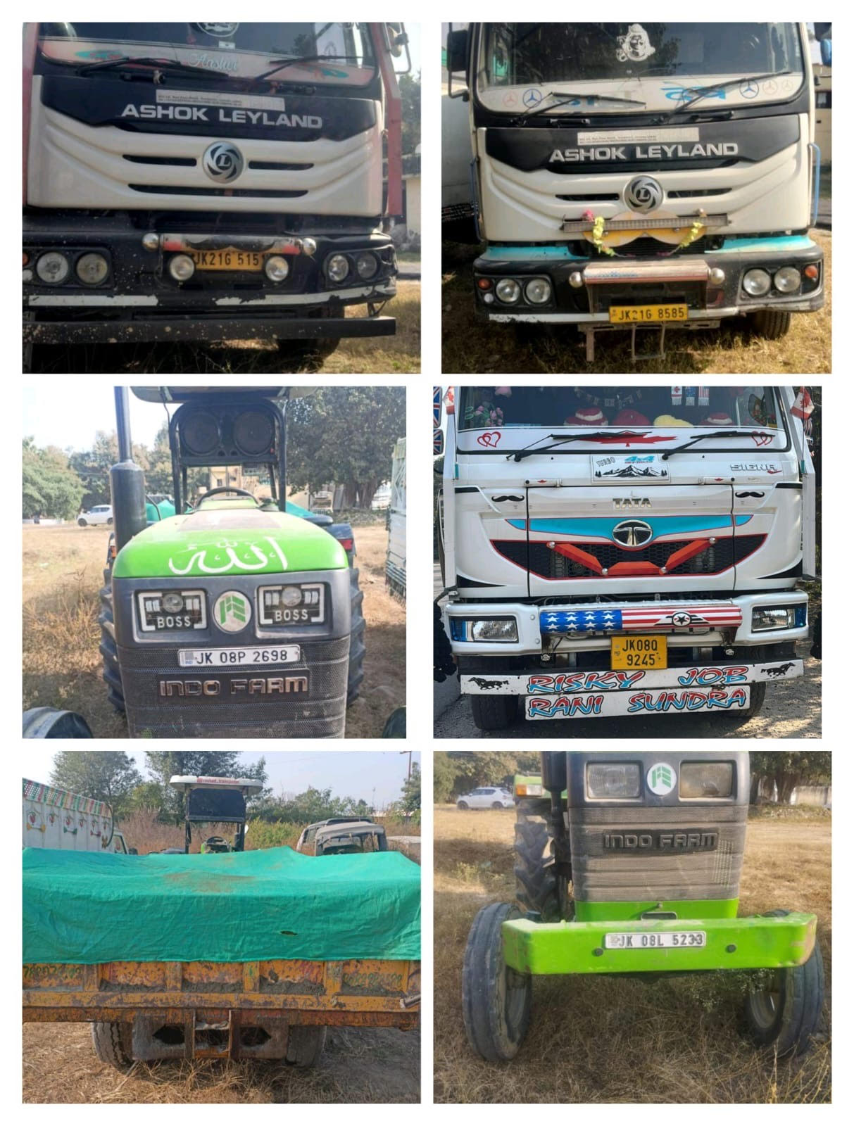 05 vehicles involved in illegal mining seized in Hiranagar area