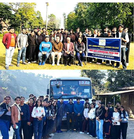 हिमालयी भू–आकृतियों का प्रत्यक्ष अध्ययन कर छात्रों ने बढ़ाया व्यावहारिक ज्ञान