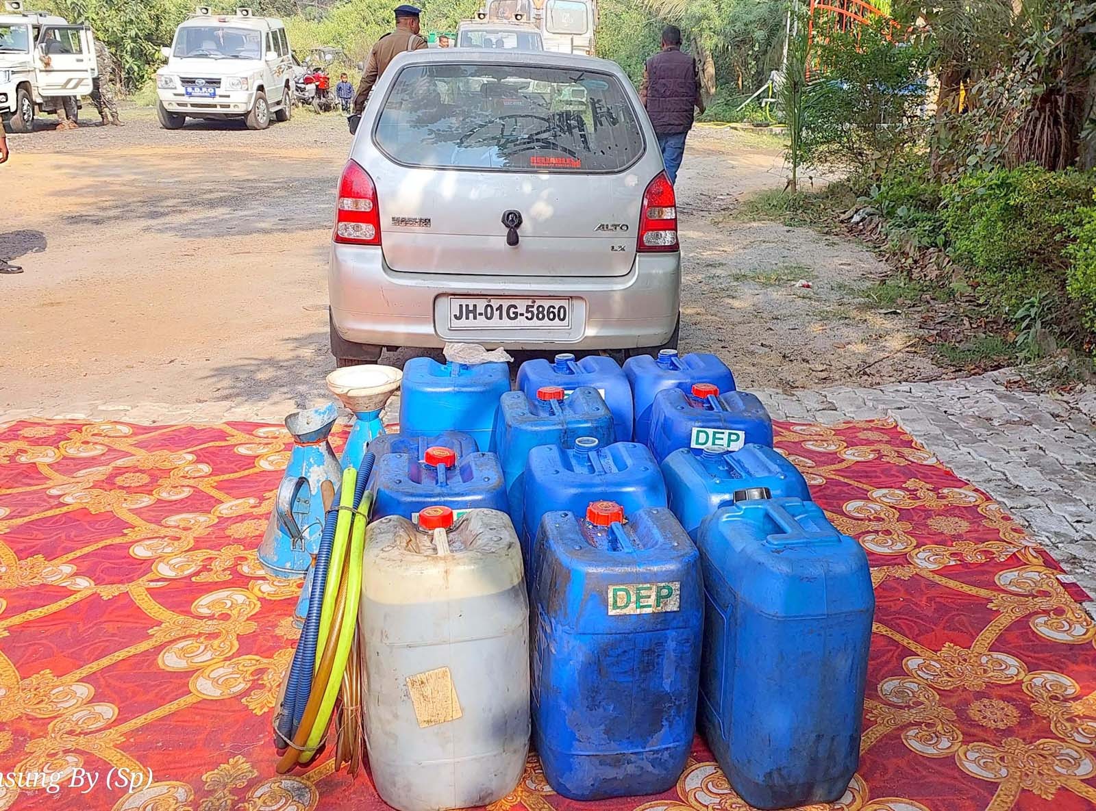 जब्त तेल और कार