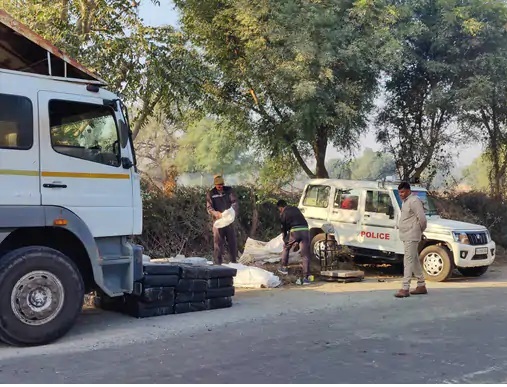 7 क्विंटल अवैध गांजा जब्त