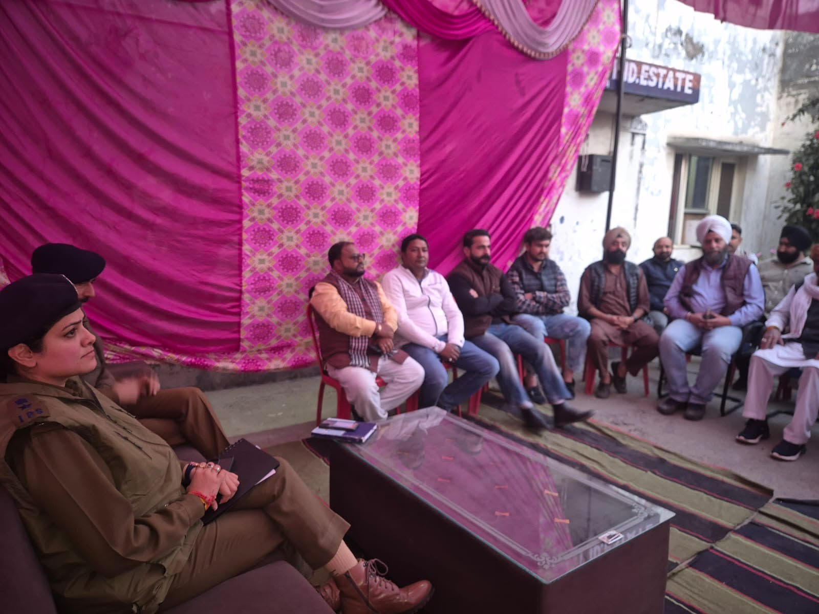 SSP Kathua visited the jurisdiction of Kathua Police Station, PCPG meeting held at Hatli
