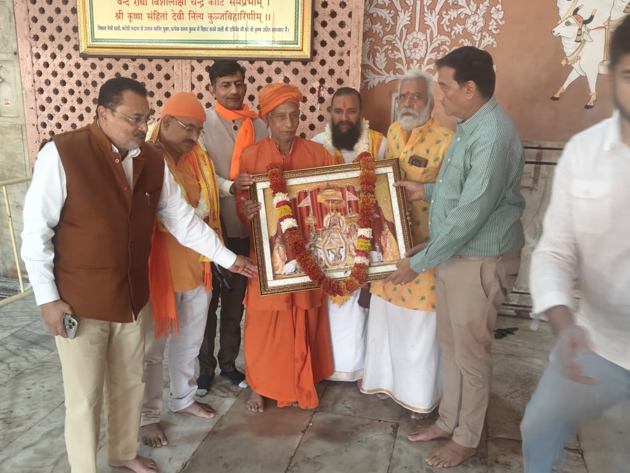 योगी आदित्यनाथ महाराज के गुरु भाई महंत मुकेश नाथ महाराज एक दिवसीय जयपुर प्रवास पर