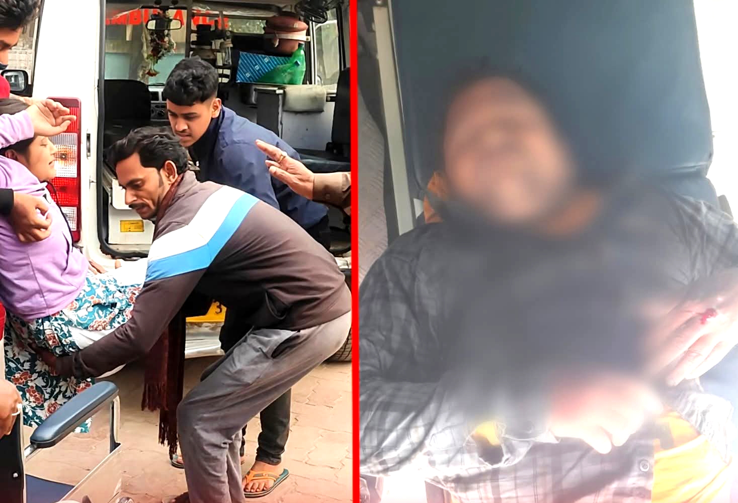 बेलदा में विभिन्न स्थानों पर हुई सड़क दुर्घटना