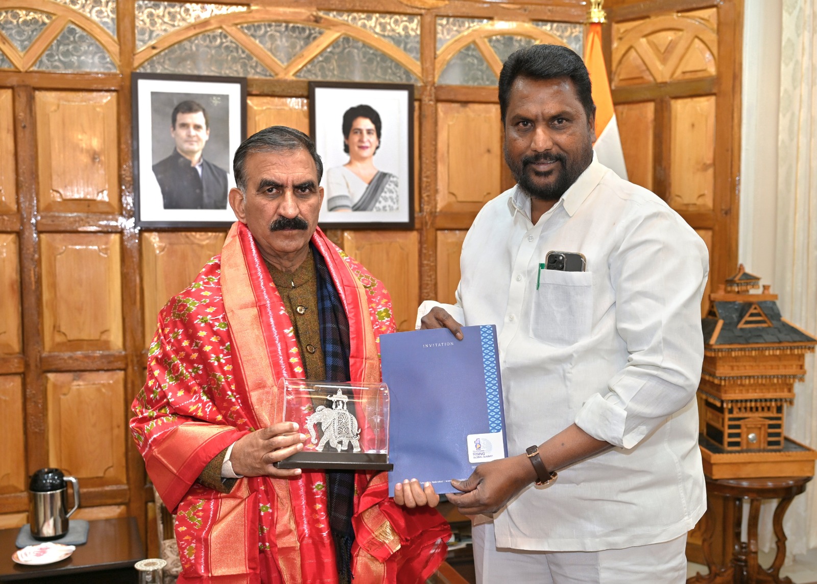 तेलंगाना के मंत्री की सीएम सुक्खू से भेंट