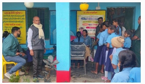 टीकाकरण अभियान शामिल बच्चे