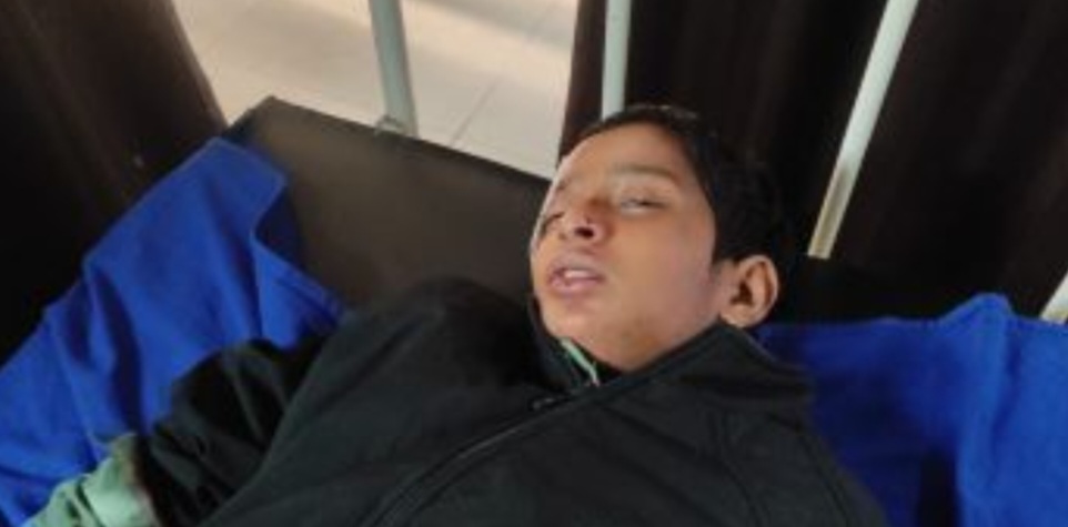 दुर्घटना में घायल की फोटो