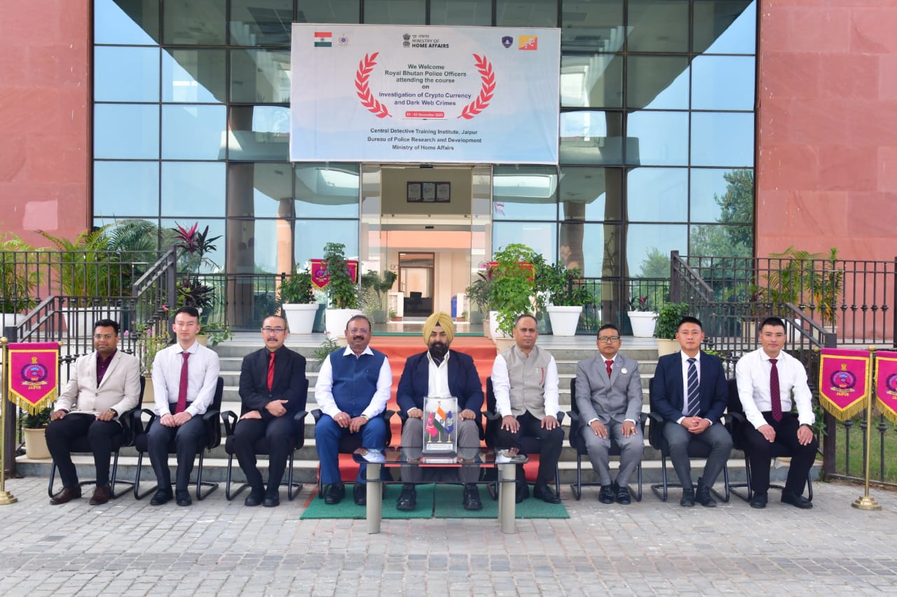 क्रिप्टो अपराधियों पर नकेल के लिए भूटान पुलिस अधिकारियों की जयपुर में विशेष ट्रेनिंग
